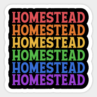 HOMESTEAD COLORFUL TEXT Sticker